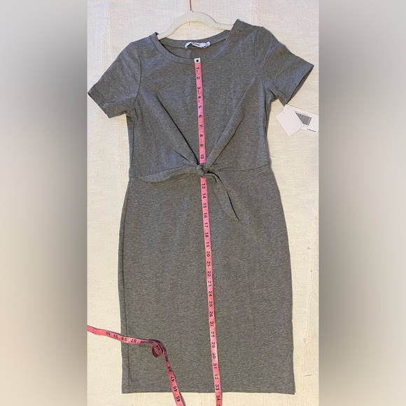 JustFab Grey Midi Bodycon T-Shirt Dress - Picture 2 of 6